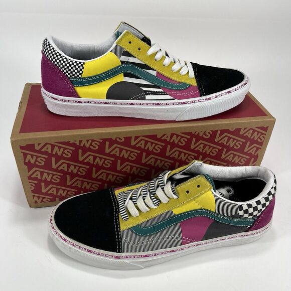 Vans Old Skool Juxtapose Shoes Mens 9 Womens 10.5 Open Box Never Worn Skater - Picture 1 of 13
